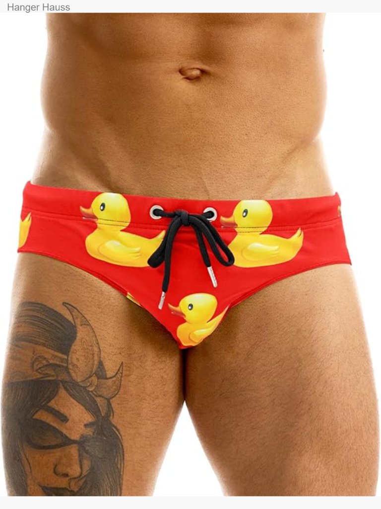 Men's Low Rise Swim Bikini Briefs Quick Dry Surfing Trunks With Drawstring